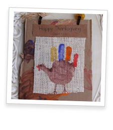 Hand Print Turkey Keepsake