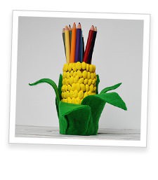 Corn on the Cob Pencil Holder